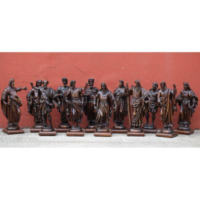 Italian School Of The XVIIIth, Series Of 12 Apostles.
