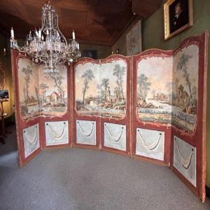 Large Screen With Six Leaves, 18th Century