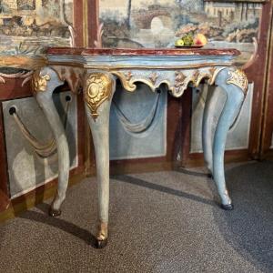 Painted Console Venetian Work, 18th Century
