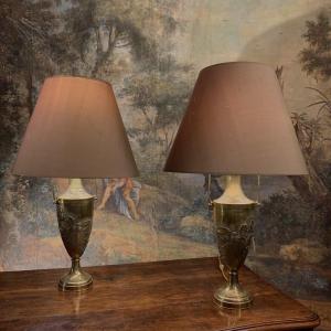 Pair Of Lamps Art Nouveau