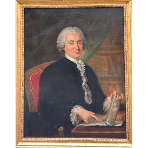 "portrait Of The Doctor", Attributed à Donatien Nonotte, Louis XV Period