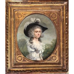 Portrait Of An English Woman, Late 18th Century