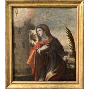 "saint Barbara" 17th Century, Italy