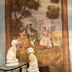 Painted Canvas, The Bird In A Cage, Also Known As The Loves Of The Bocage – Lancret, 18th Century