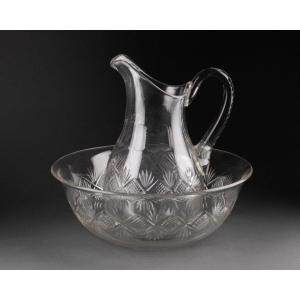 Crystal Jug Around 1930, France