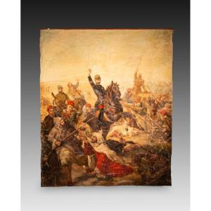 General Prim At The Battle Of Tetouan. 19th Century, Based On The Model By Sans Cabot.
