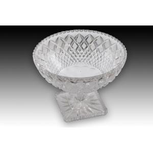 Centerpiece. Cut Glass. 20th Century.
