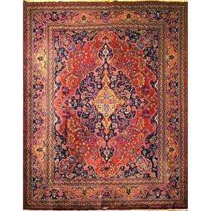Persian Rug. Hand-knotted In Wool.