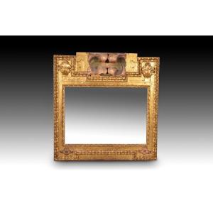 Frame. Gilded And Polychrome Wood. 17th Century.