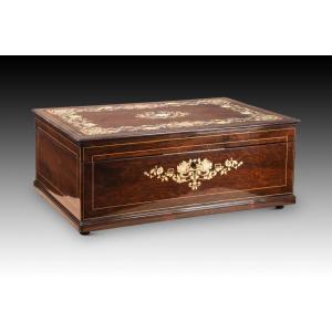 Napoleon III Box. Marquetry. France, 19th Century.