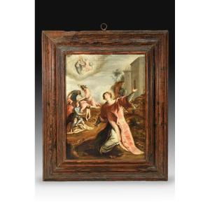Saint Stephen. Oil On Canvas. 17th Century, After The Engraving By Aegidius Sadeler.