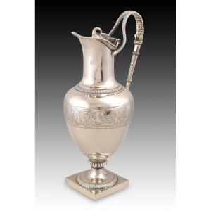 Pitcher. Silver. Anselmo Prior Y Mason. Vitoria, Spain, Between 1816 And 1846. 