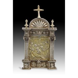 Peace Bearer. Silver In Color And Gilded. 16th Century.  