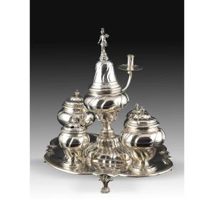 Silver Desk. Vicente Roces, Zaragoza, Circa 1760.