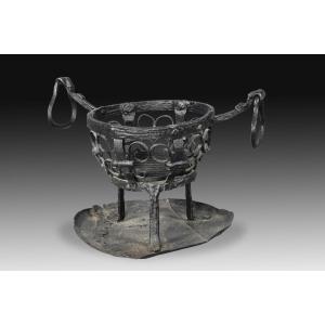 Brazier. Wrought Iron. Spain, 13th-14th Centuries. 