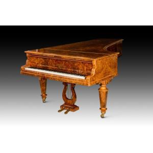 Grand Piano. Walnut, Metal, Etc. Erard London Patent. London, England, Possibly Circa 18