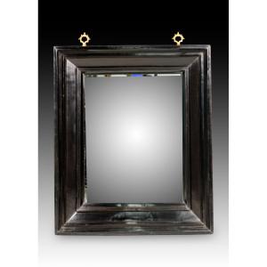 Frame. Blackened Wood, Metal. Dutch School, 17th Century.