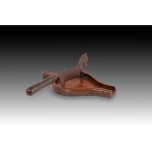 Chocolate Cutter. Wood, Metal. 19th Century. 