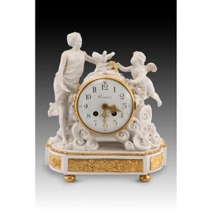 Louis XVI Style Mantel Clock. Crosnier, Paris, France, Circa 1900