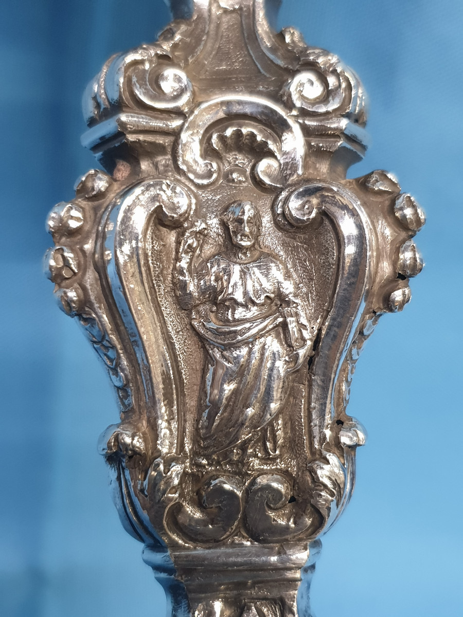 Calice in argento. Italia, probabilmente Stati Pontifici,  XVIII  secolo-photo-5
