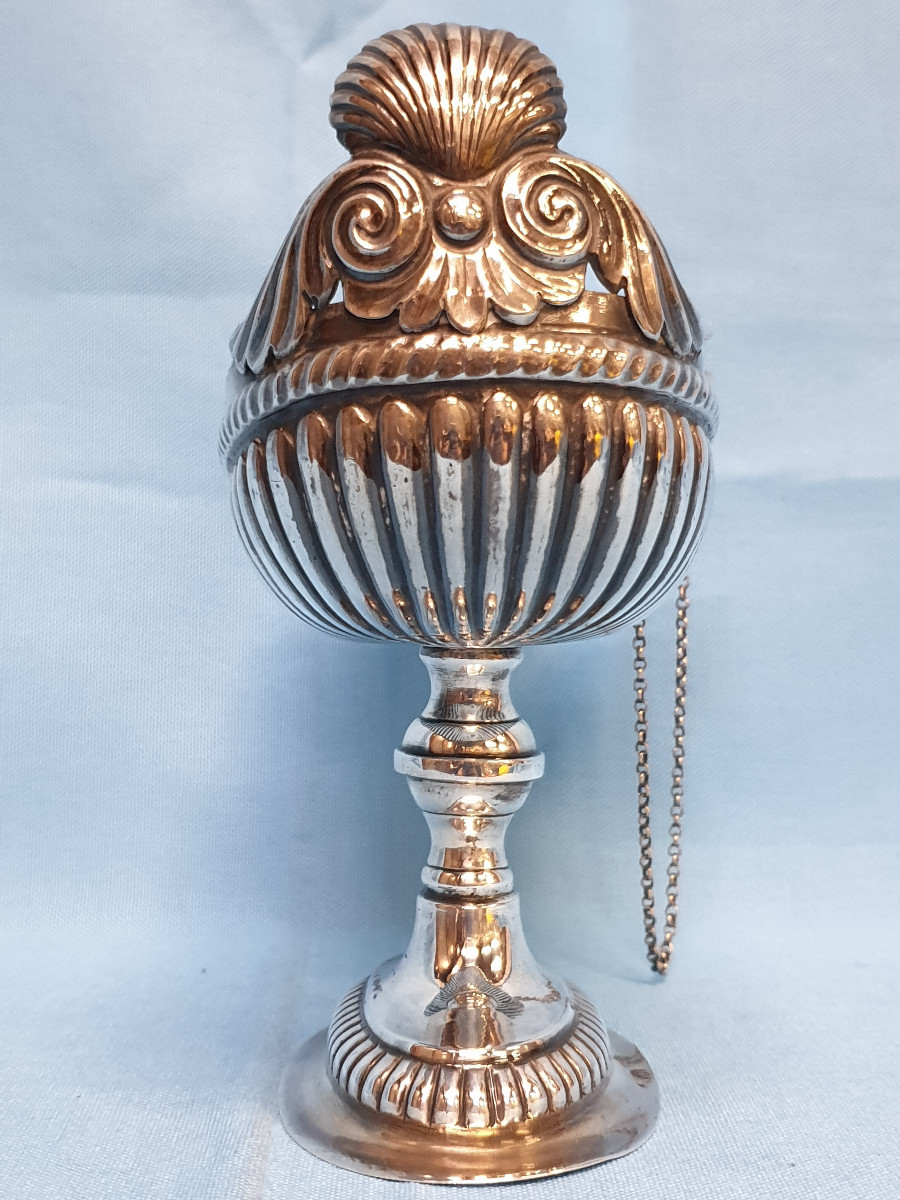 Navicella in argento. Cagliari, argentiere Luigi MIlo, 1793-1803-photo-3