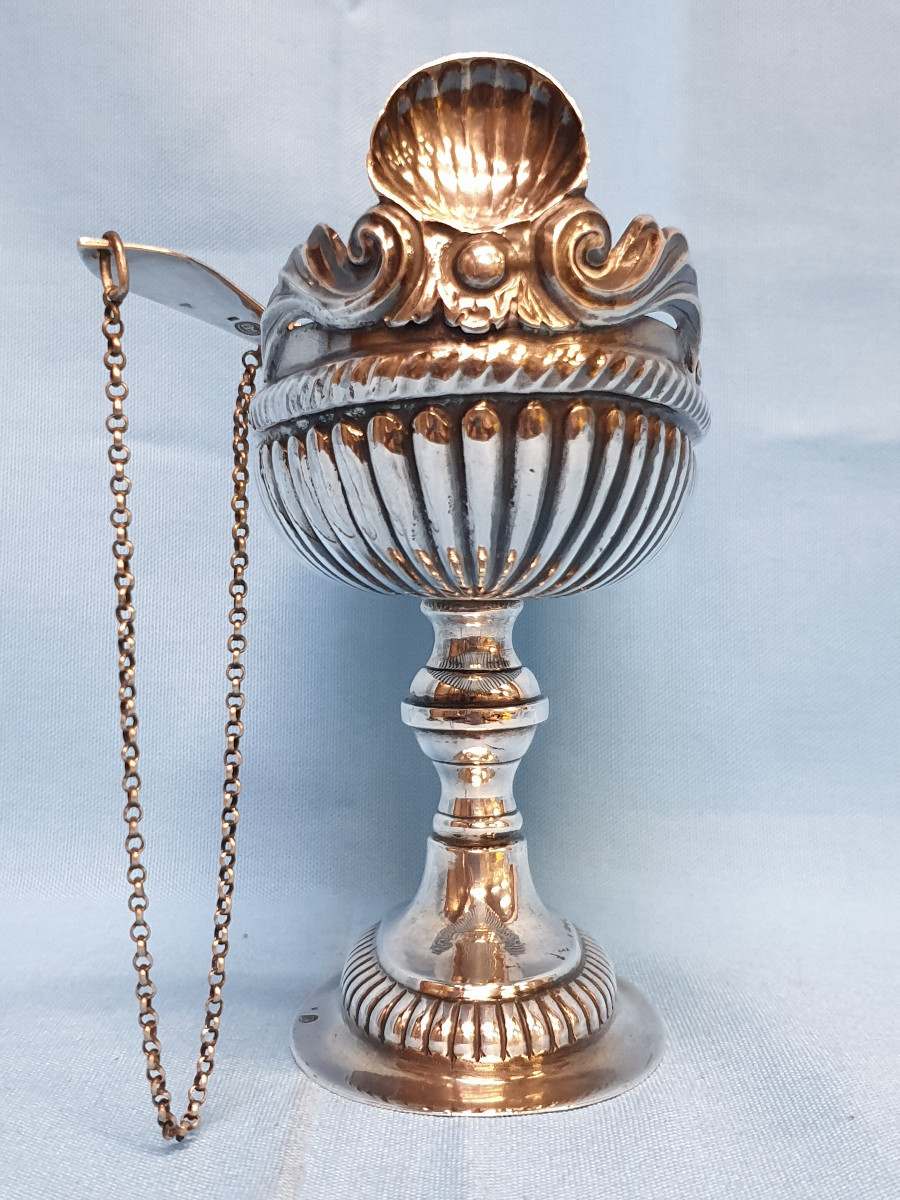 Navicella in argento. Cagliari, argentiere Luigi MIlo, 1793-1803-photo-4
