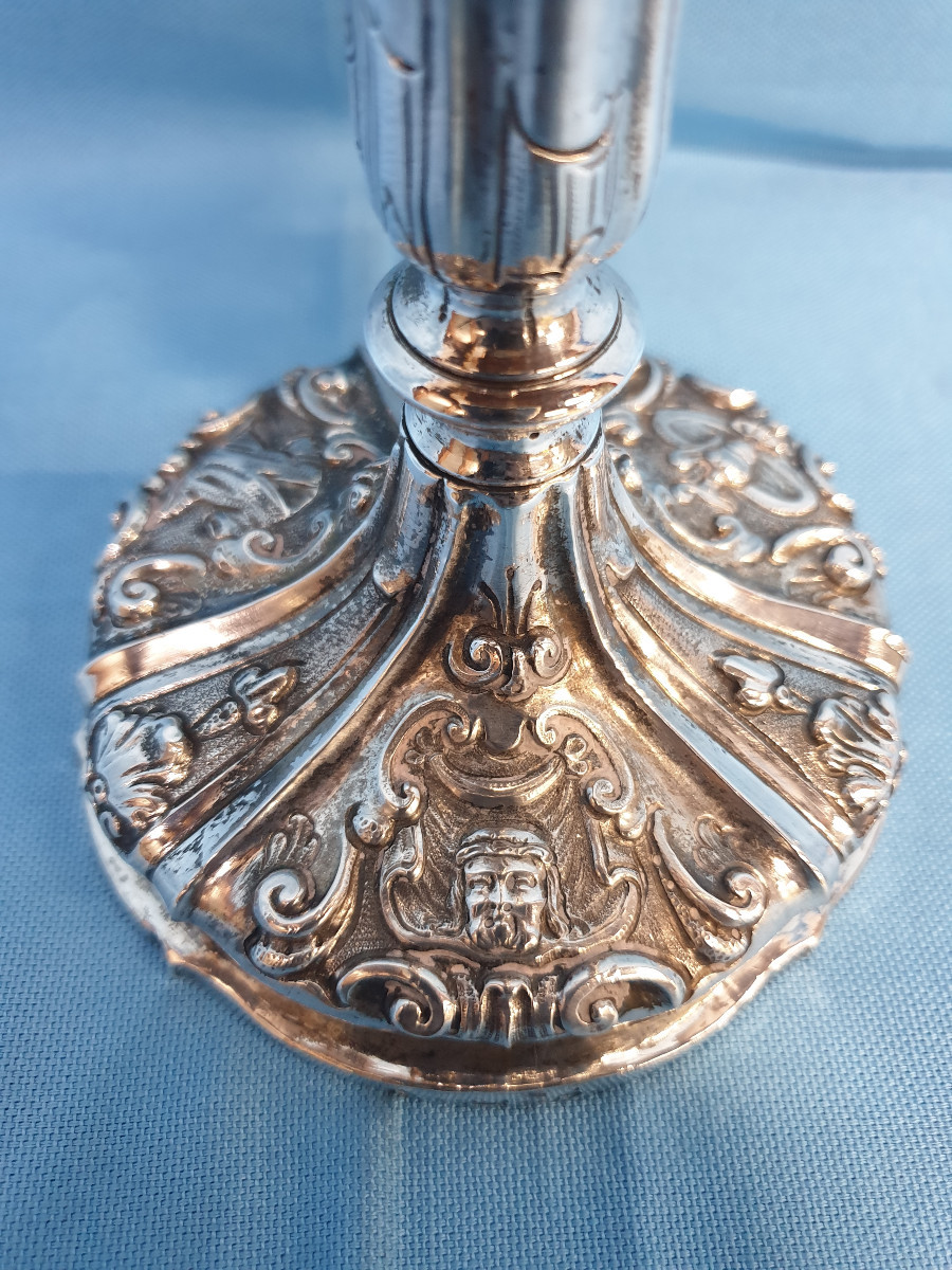 Calice in argento, decorato con i simboli della passione. Napoli metà del XVIII secolo-photo-3