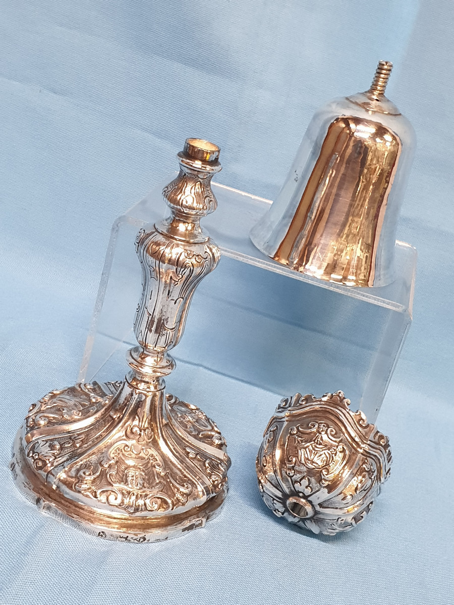 Calice in argento, decorato con i simboli della passione. Napoli metà del XVIII secolo-photo-6