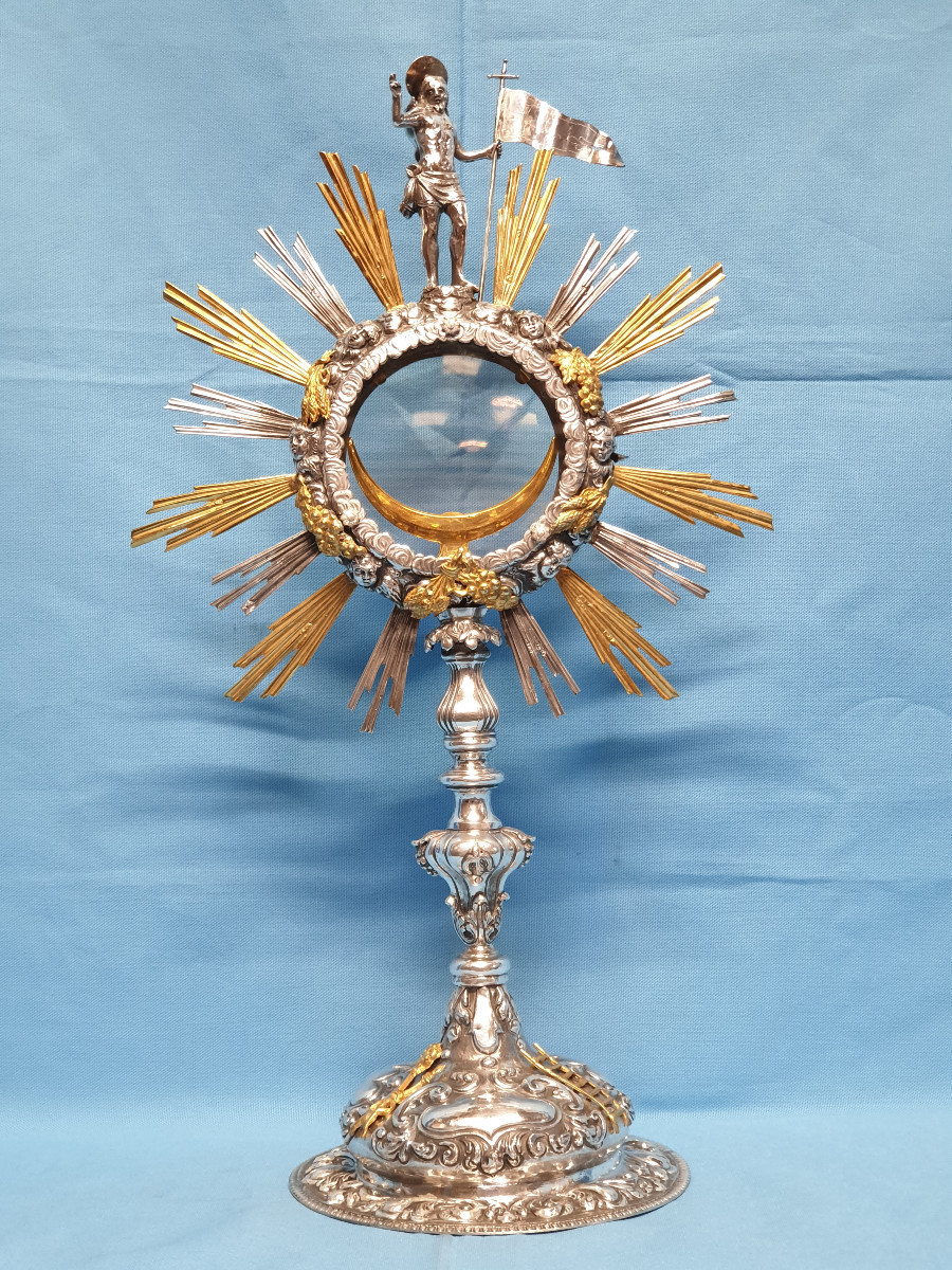 Ostensorio in argento. Venezia, seconda metà del XVIII secolo