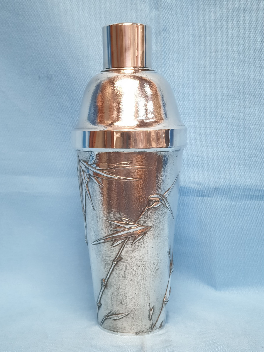 Shaker in argento. China Export Silver. Shanghai, Zewoo. Fine XIX- inizi XX secolo-photo-3