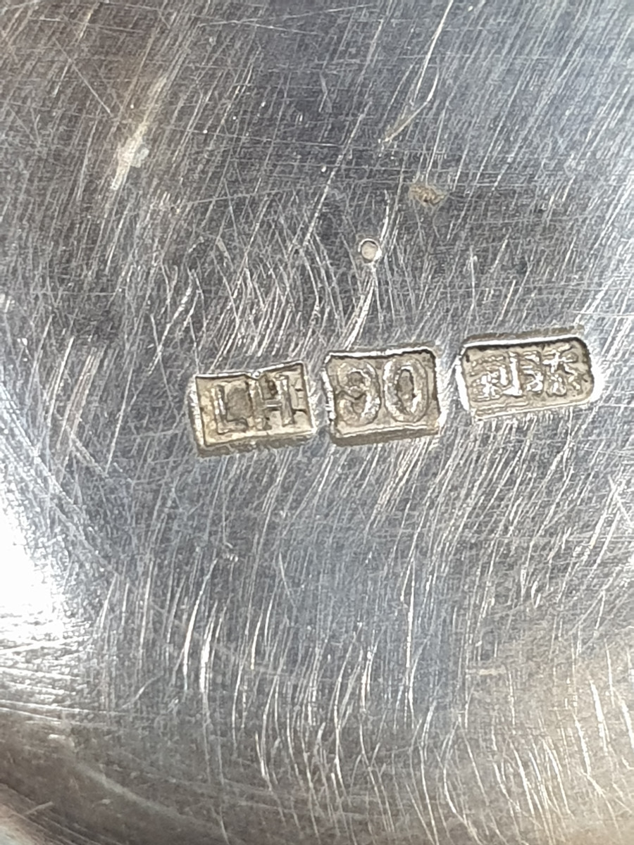 Shaker in argento. China Export Silver. Shanghai, Luen Hing. Inizi del XX secolo-photo-6