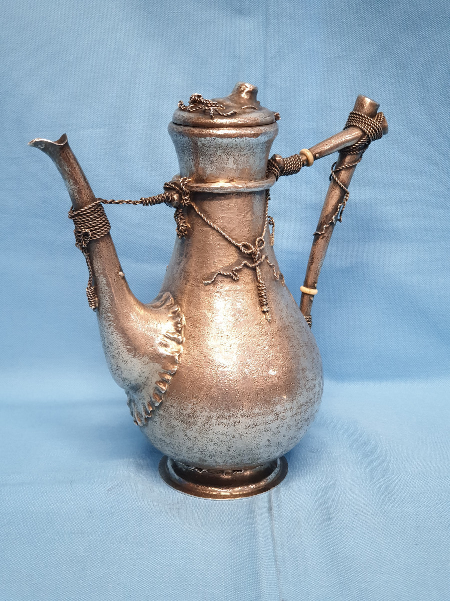 Caffettiera in argento. Impero Austro-ungarico, Vienna, 1866-1922-photo-2