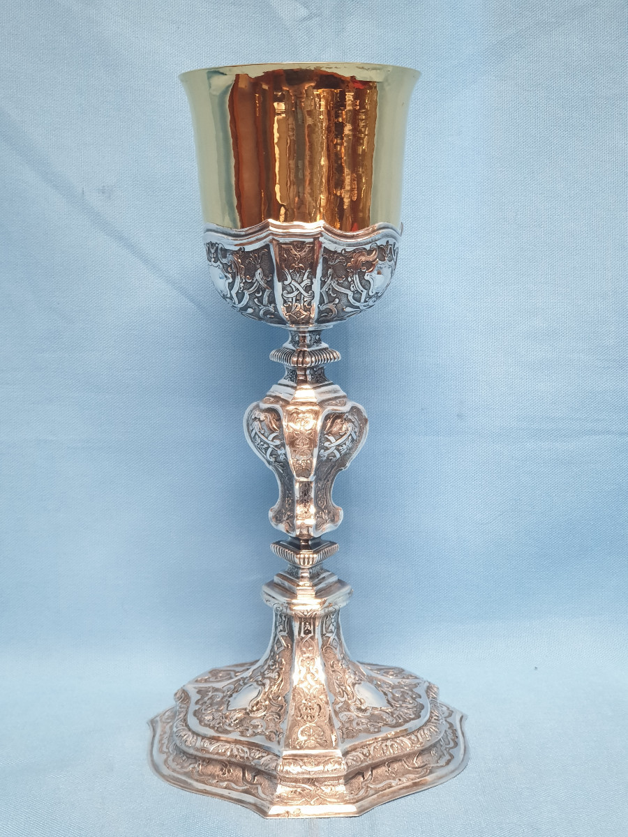 Calice in argento. Stati Pontifici, Roma, prima metà del XVIII secolo-photo-2