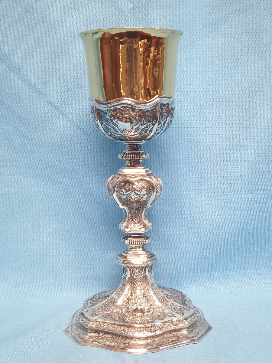 Calice in argento. Stati Pontifici, Roma, prima metà del XVIII secolo