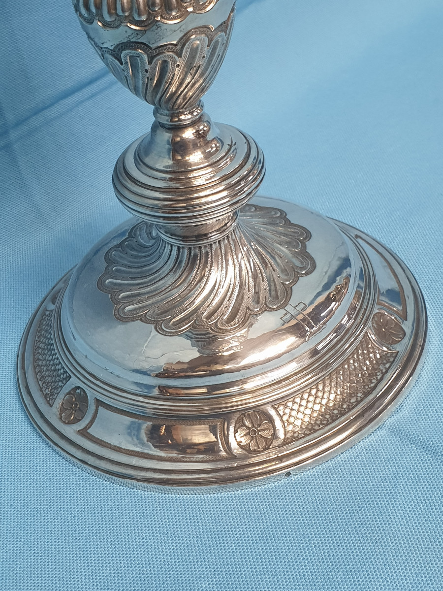 Calice in argento. Francia, Parigi 1762, argentiere Jean Jacques Tonnellier.-photo-3