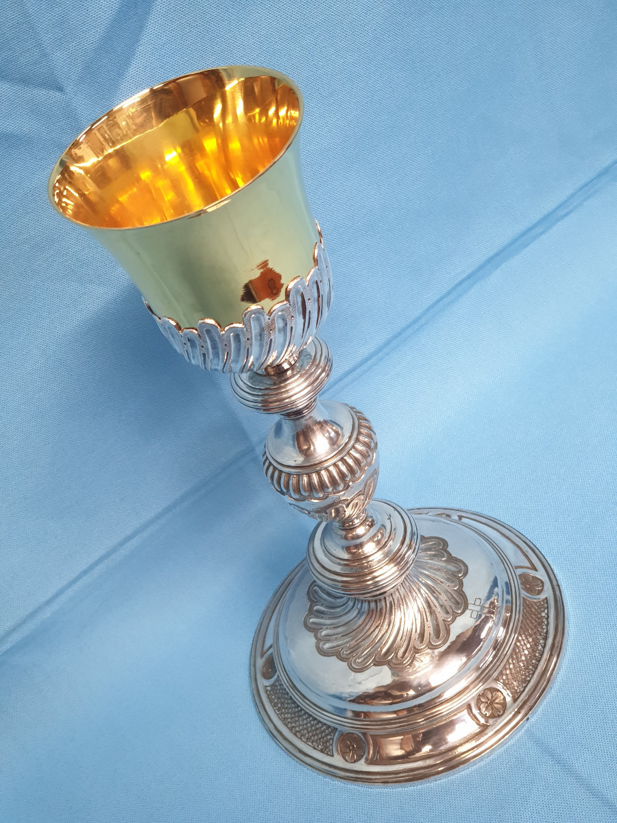Calice in argento. Francia, Parigi 1762, argentiere Jean Jacques Tonnellier.-photo-2