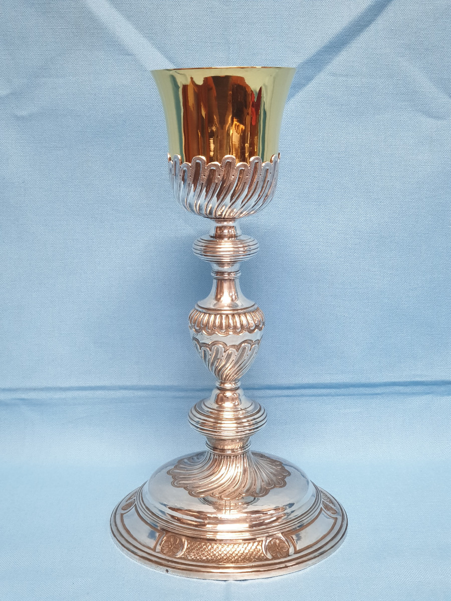 Calice in argento. Francia, Parigi 1762, argentiere Jean Jacques Tonnellier.