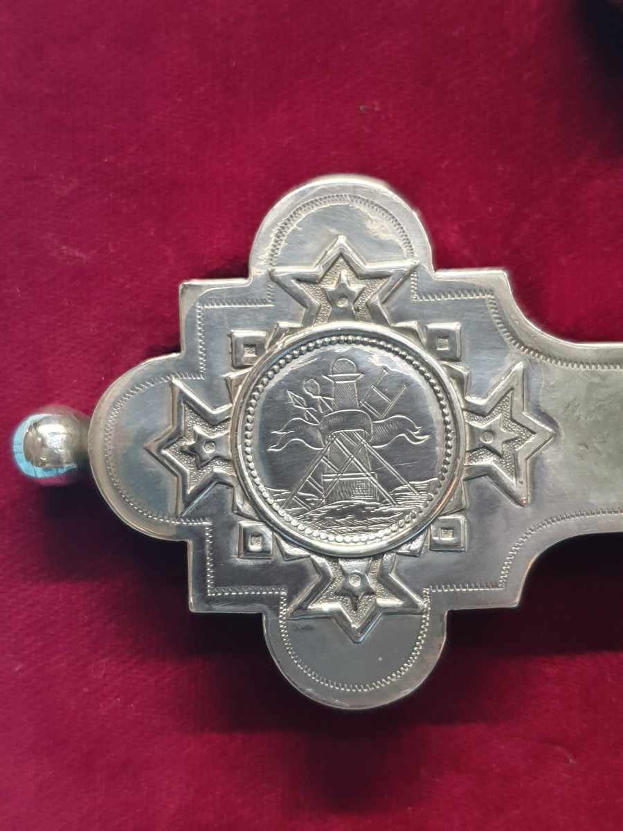 Croce in argento. Mosca 1892, assaggiatore A. Svetschin, argentiere Vassili Sikathev.-photo-6