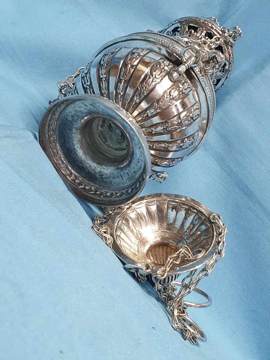Turibolo in argento. Napoli, 1824-32, argentiere Giovanni Casolla-photo-6