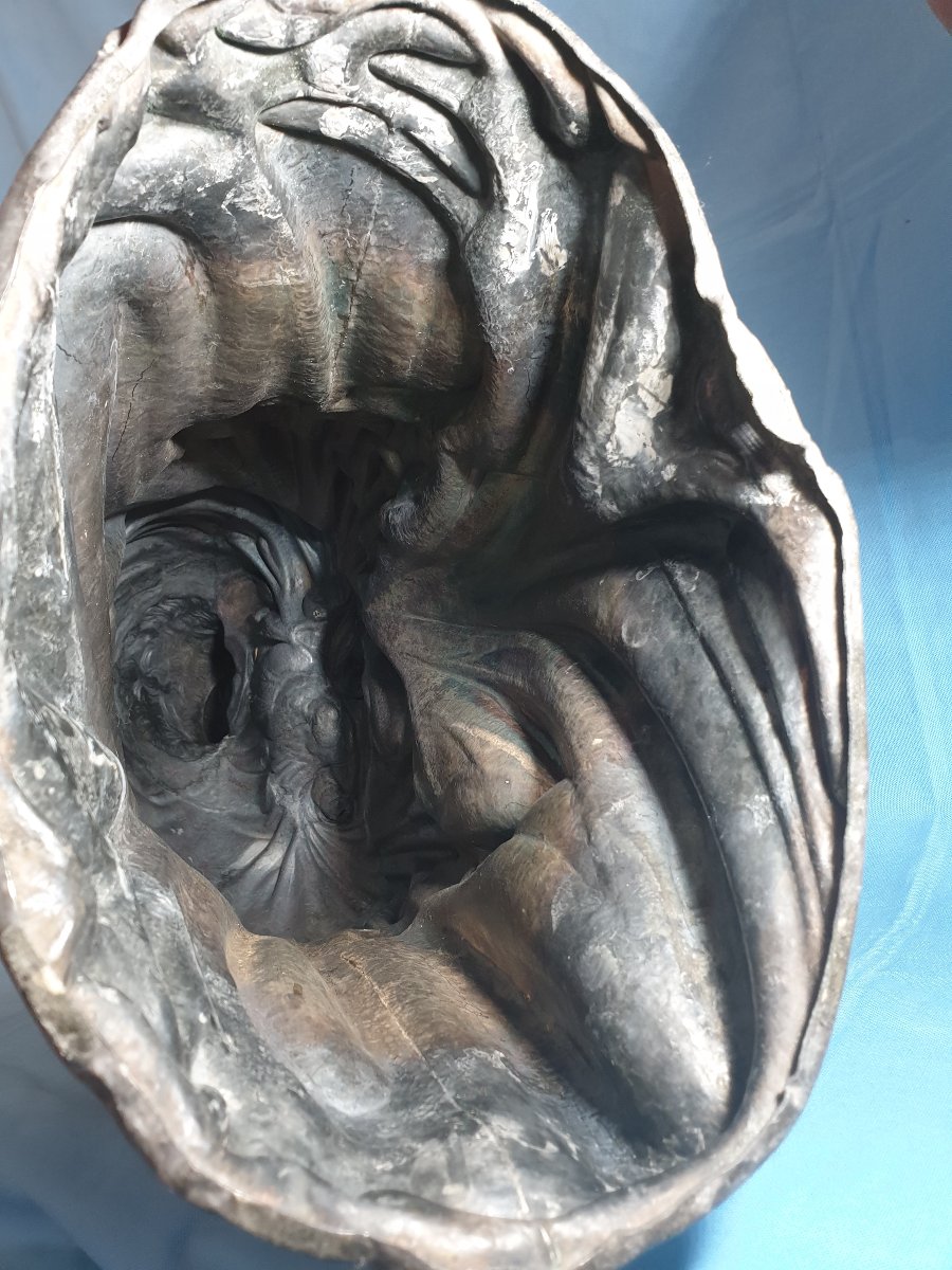 Scultura in argento, Madonna con bambino. Portogallo, Porto, David Ferreira, XIX-XX secolo-photo-5