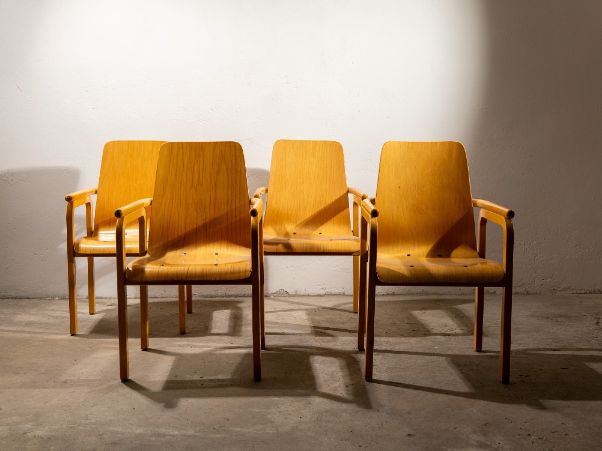 Poltroncine in legno - anni '80