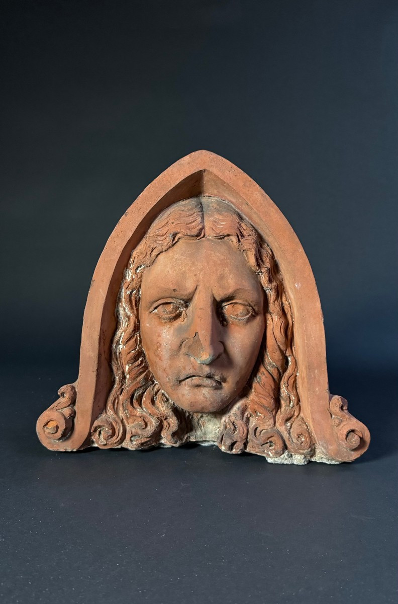 Acroterio in terracotta -  Lombardia ( Italia) XIX secolo 