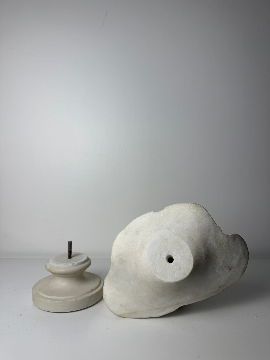 Scultura raffigurante busto di giovane donna - XIX secolo-photo-8