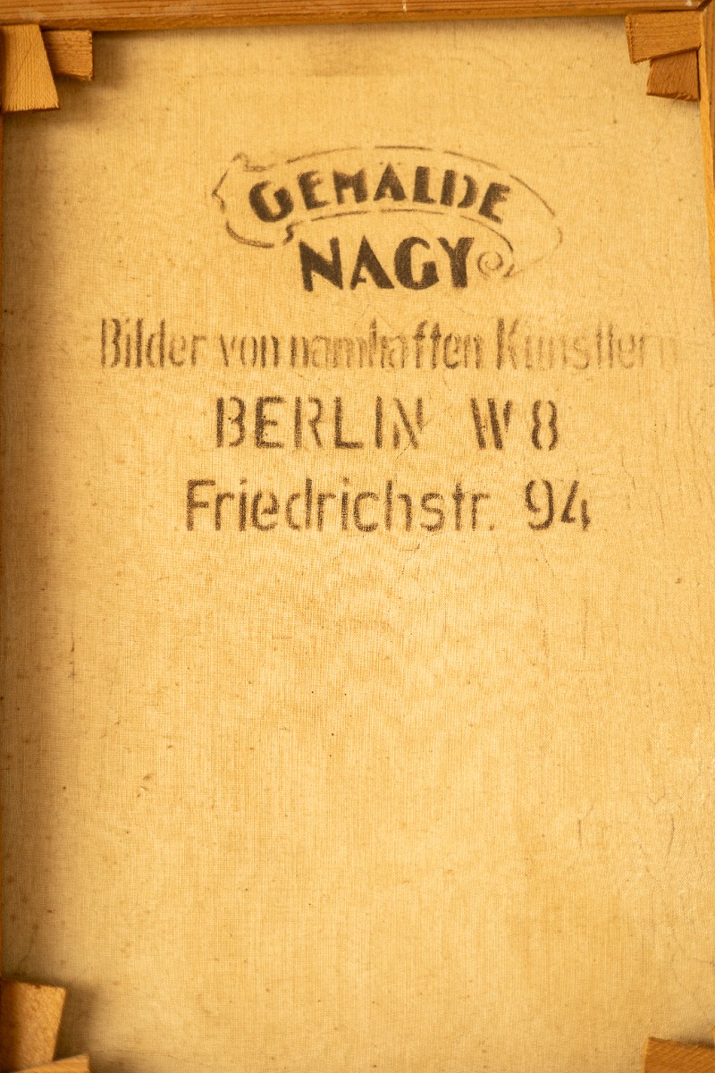 Dipinto olio su tela raffigurante uomo che fuma una pipa - XIX secolo-photo-4