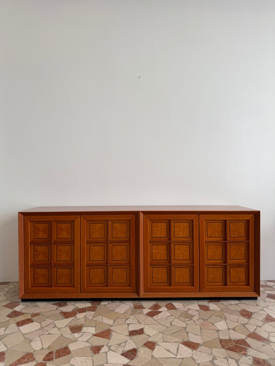 Credenza "Caccia alla Volpe" di Fabrizio Poldaretti per Linea Arredo, anni '70-photo-2