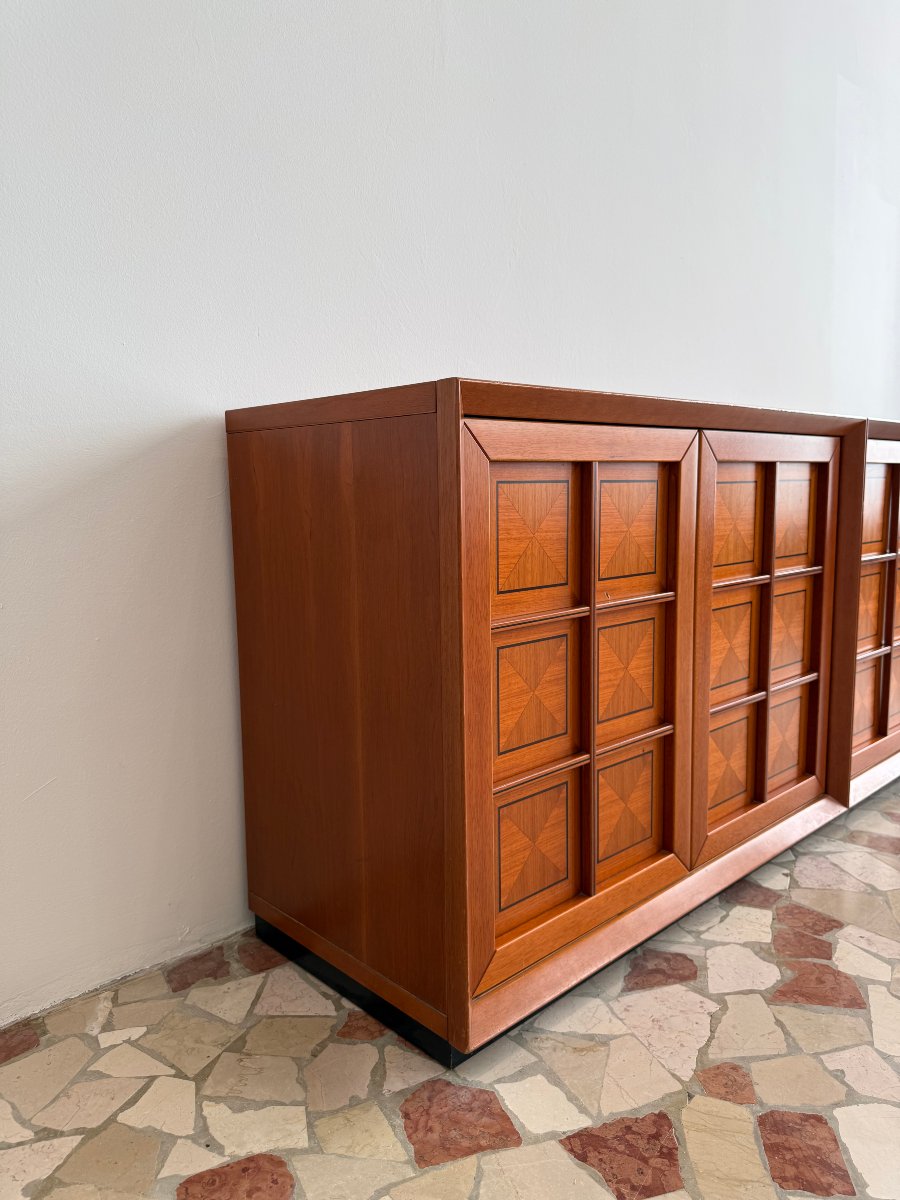 Credenza "Caccia alla Volpe" di Fabrizio Poldaretti per Linea Arredo, anni '70-photo-2
