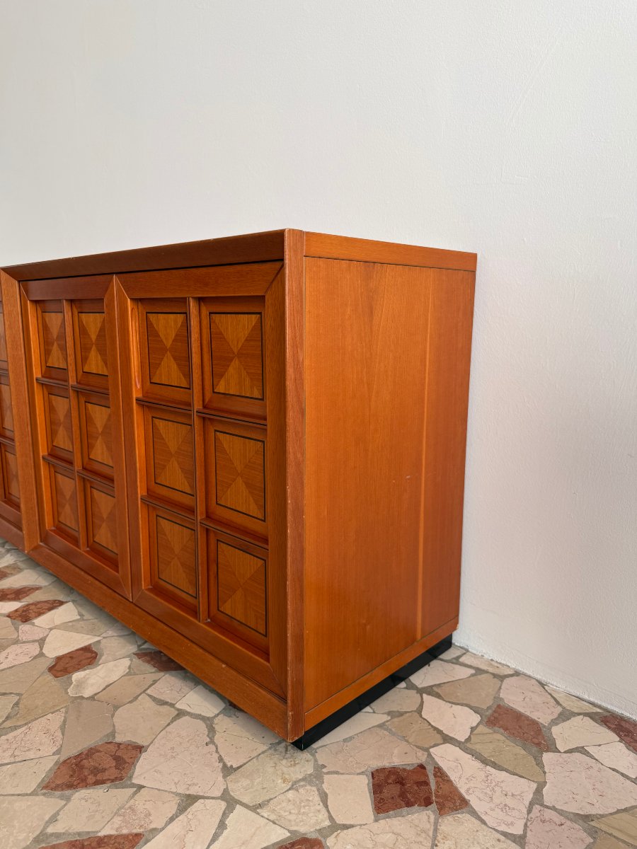 Credenza "Caccia alla Volpe" di Fabrizio Poldaretti per Linea Arredo, anni '70-photo-3