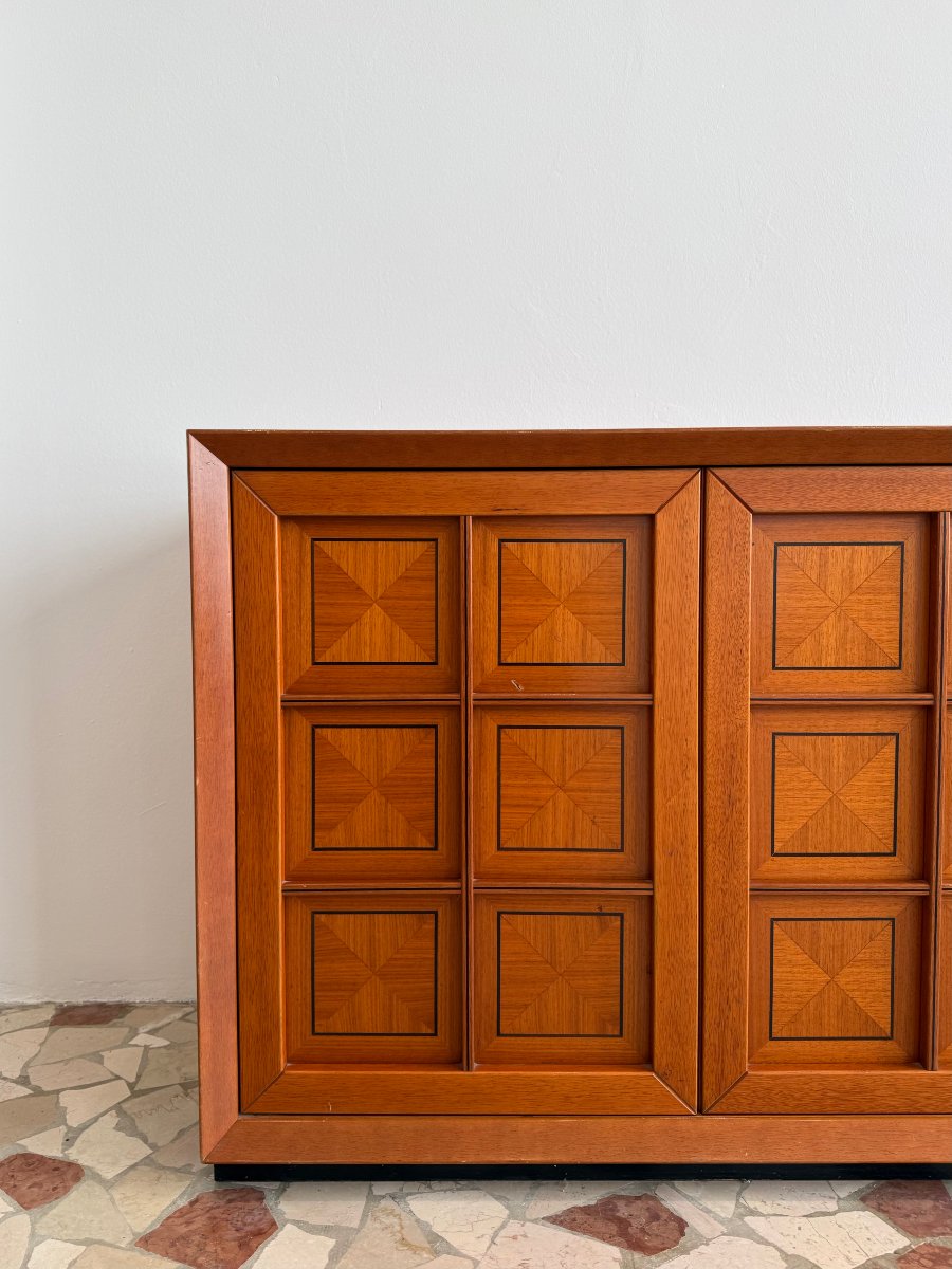 Credenza "Caccia alla Volpe" di Fabrizio Poldaretti per Linea Arredo, anni '70-photo-5