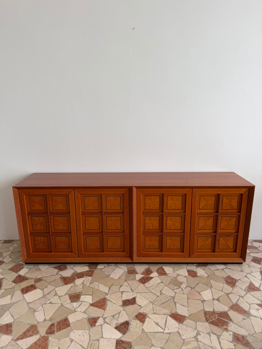 Credenza "Caccia alla Volpe" di Fabrizio Poldaretti per Linea Arredo, anni '70-photo-8