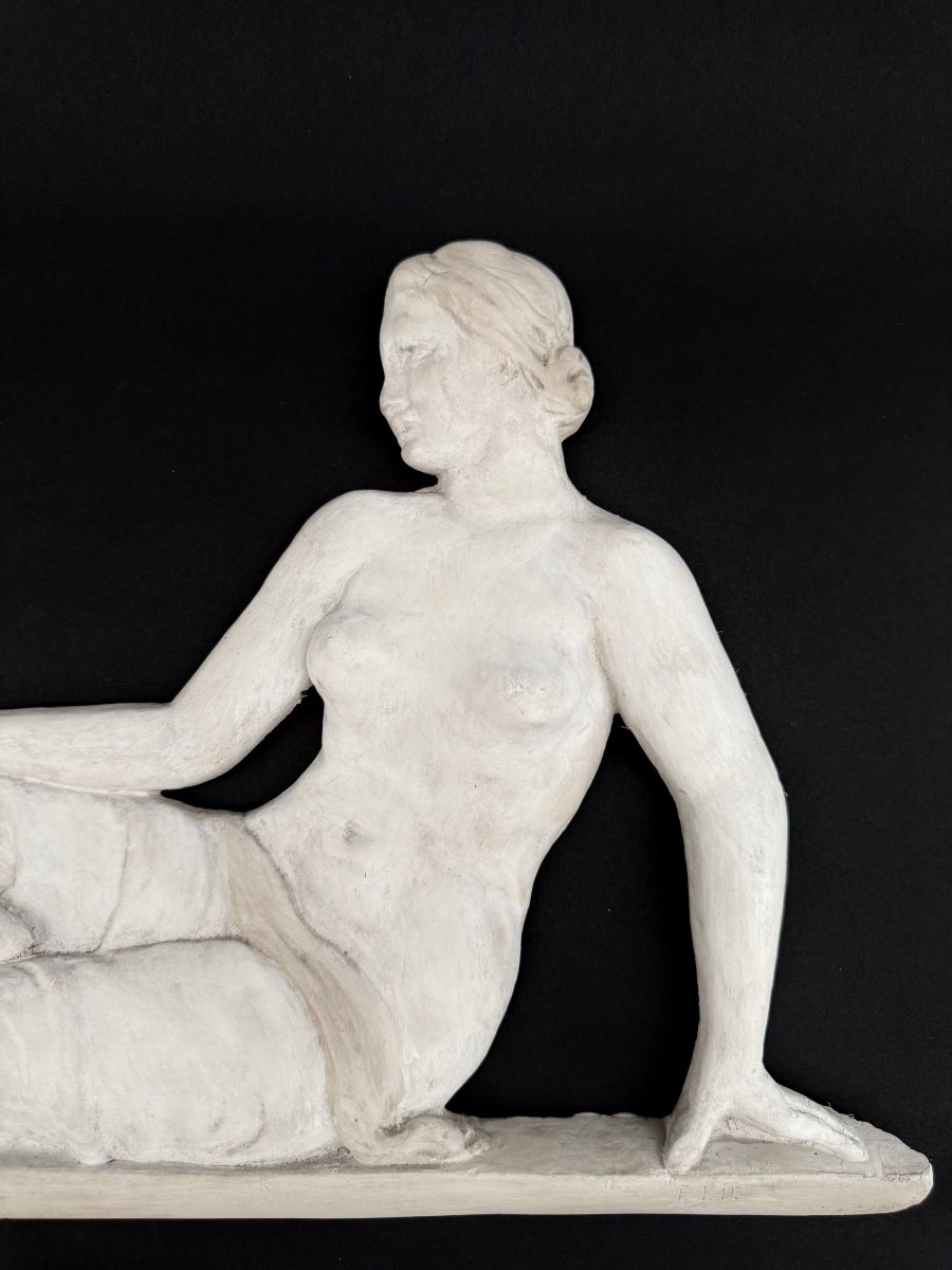 Coppia di stucchi raffiguranti figure femminili - inizi XX secolo. Italia -photo-4